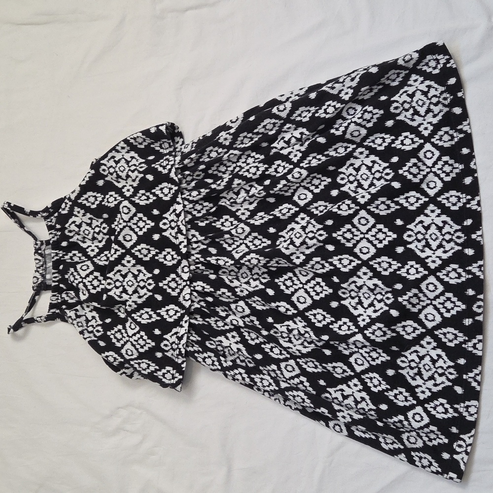 Carter's Black and White Patterned Kids Dress